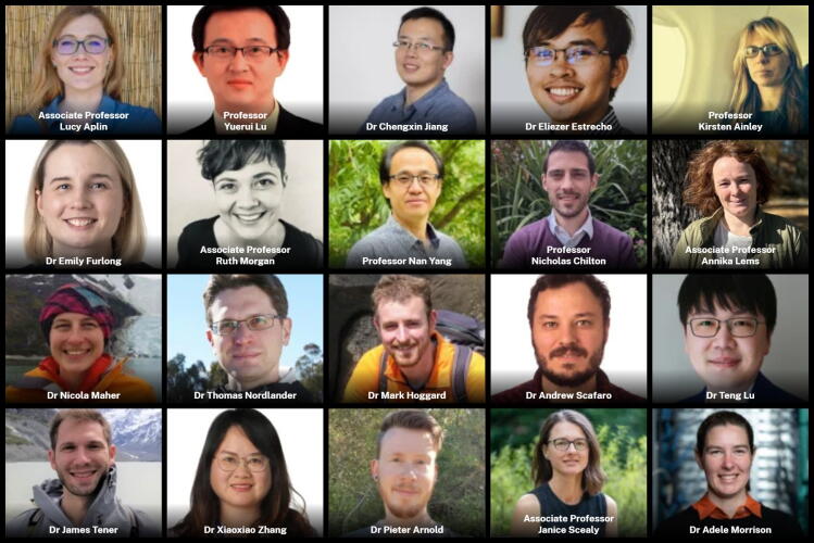 A collage of headshots showing the 20 ������Ƶresearchers awarded ARC Future Fellowships.